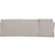 Fable Beige Slipcover Dining Banquette, L-Shape